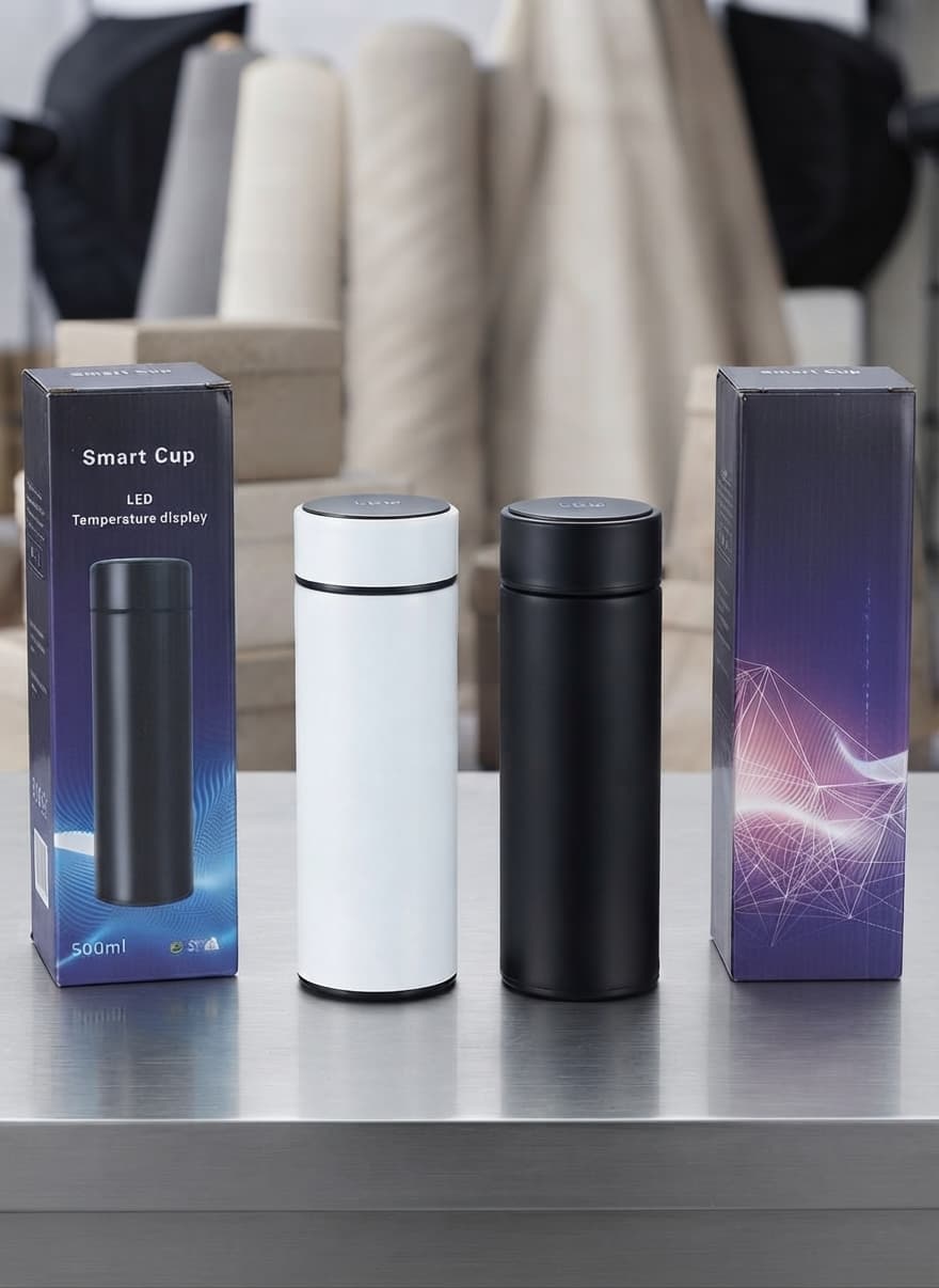 LED Temperature Display Water Bottle