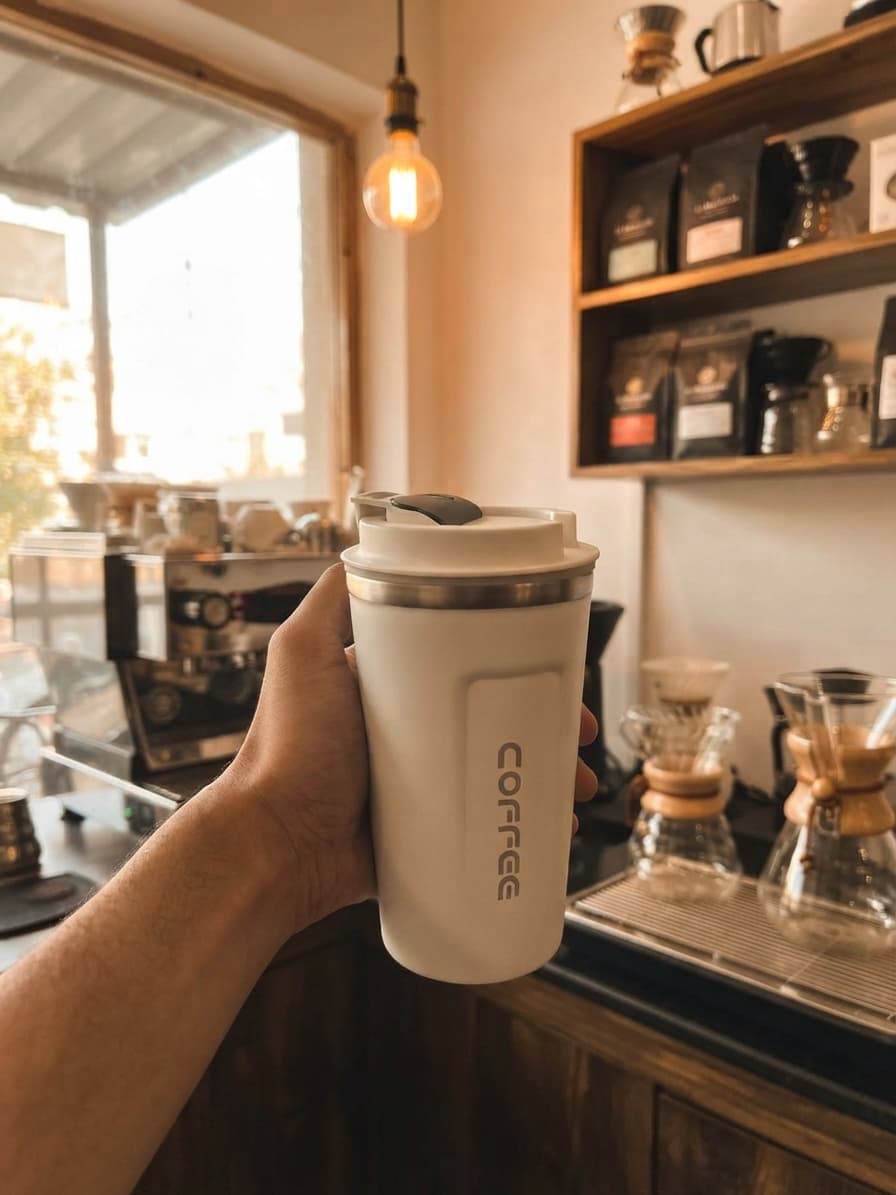 Mug With LED Temperature Display